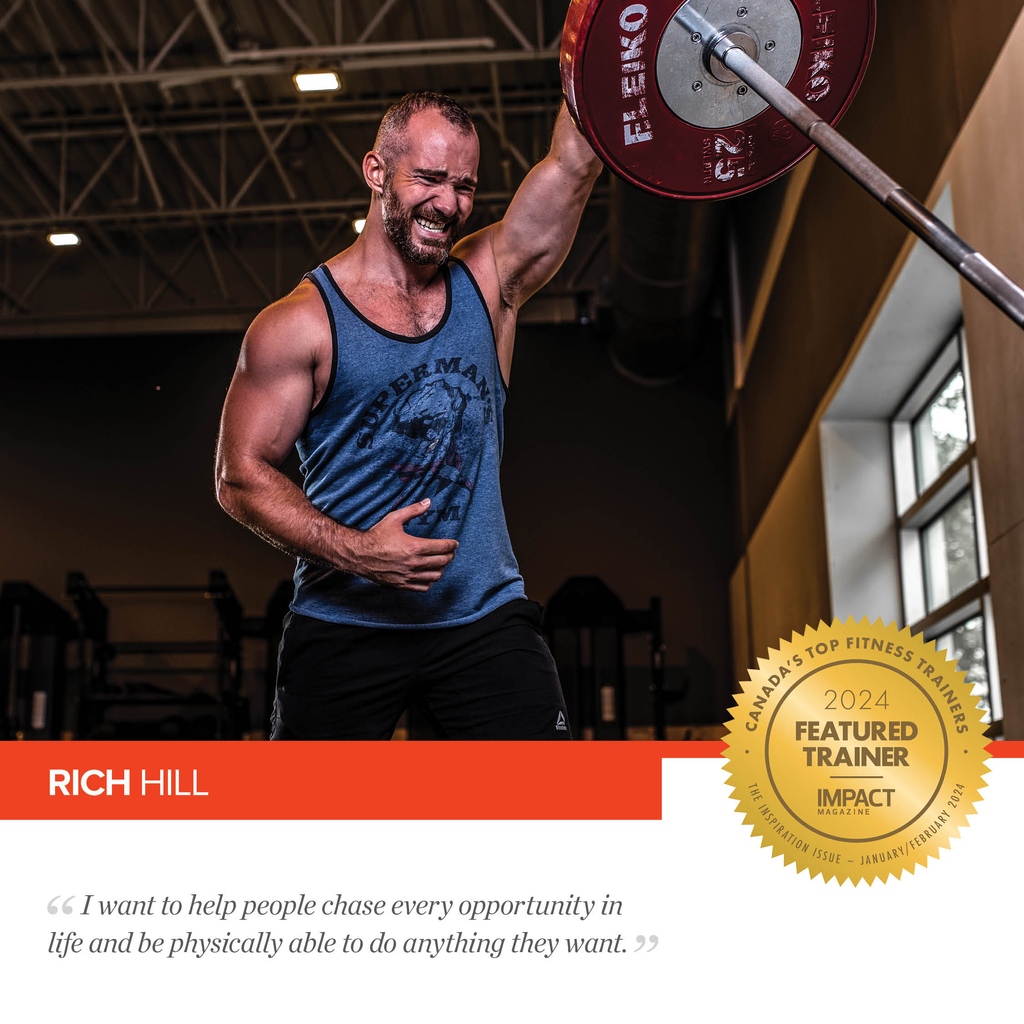 Meet Rich Hill @rkathletics1, one of Canada's Top Fitness Trainers 2024! ⁠ Read Rich’s feature by clicking the link i impactmagazine.ca/featured/canad… #fitness #fitnessinspo #fitnessindustry #fitnesscareer #trainer #protrainer #teaching #classof2024 #fitnessprofessional
