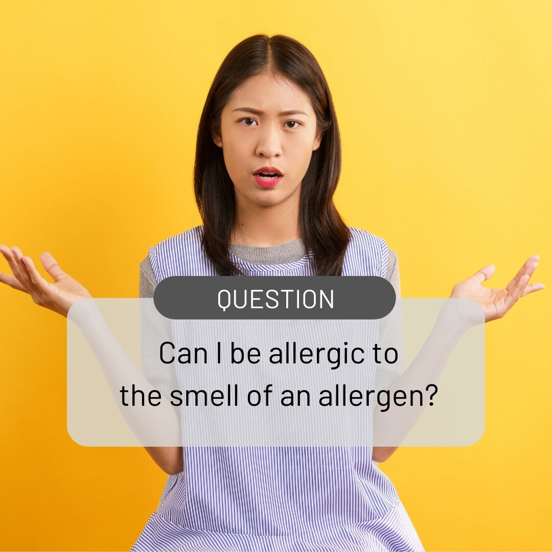 FoodAllergyCAN's tweet photo. Is it possible to have an allergic reaction by smelling food?  Learn more about the difference between smell and inhalation with allergist Dr. Julia Upton: https://t.co/J0vAkqhkFh

#foodallergy #anaphylaxis https://t.co/8ElcSDyBJA
