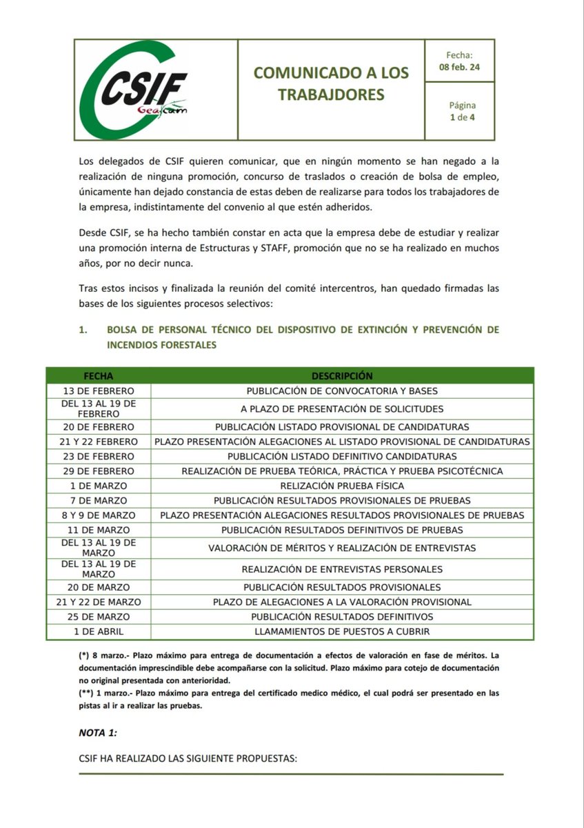 SSCSIFgeacam's tweet photo. Desde @SSCSIFgeacam hemos hecho propuestas para mejorar las bases de la provisión interna de plazas. en #Geacam, facilitando procesos a los trabajadores (ej: disminución de temario) y eliminando injusticias a los trabajadores #BBFF #IIFF https://t.co/Kez4Rme0fz