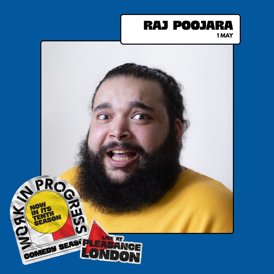 <a href="/paddyisyoung/">Paddy Young</a> <a href="/PleasanceComedy/">Pleasance Comedy</a> <a href="/TamsynKelly/">Tamsyn Kelly</a> <a href="/ThePleasance/">Pleasance</a> <a href="/TalDavies/">Tal Davies</a> <a href="/Robertdcopland/">Rob Copland</a> <a href="/lord_rajj/">Raj Poojara | Comedian</a> 1 May <a href="/PleasanceComedy/">Pleasance Comedy</a> 🏆