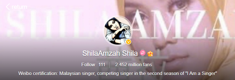 drinklimejuice's tweet photo. Shila Amzah (A.M.N)

Penyanyi wanita Malaysia berbangsa Melayu PERTAMA menembusi pasaran China, Taiwan dan Hong Kong. Nama beliau sangat terkenal di tiga negara ini dan mempunyai album penuh didalam bahasa Cina. Album ini bertajuk "My Journey - Shila Amzah".

Album kedua ini pernah menduduki carta pertama Weibo dan beliau sendiri mempunyai jumlah pengikut melebihi 2 juta di Sina Weibo.

Shila telah memenangi pelbagai anugerah khas seperti 2016 Melodi Awards: Best Female Singer (Hong Kong and Taiwan), Most Popular Female Artist, Song of the Year (Hong Kong and Taiwan) dan banyak lagi.

Beliau turut pernah menerima anugerah daripada Duta China ke Malaysia: Anugerah Persahabatan China-Malaysia. 

Pada tahun 2017, Shila dianugerahkan pingat Ahli Mangku Negara oleh YDPA.