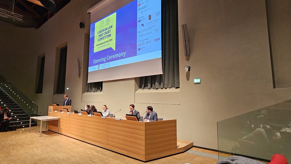 sioipiemonte's tweet photo. Si è svolta ieri sera, nella splendida cornice dell'Aula Magna della Cavallerizza, la cerimonia di apertura della Regional Final della European Law Moot Court Competition.
In bocca al lupo alle 12 squadre provenienti da tutta Europa che si sfidano in questi giorni qui a Torino! https://t.co/0FSC3WTbnB
