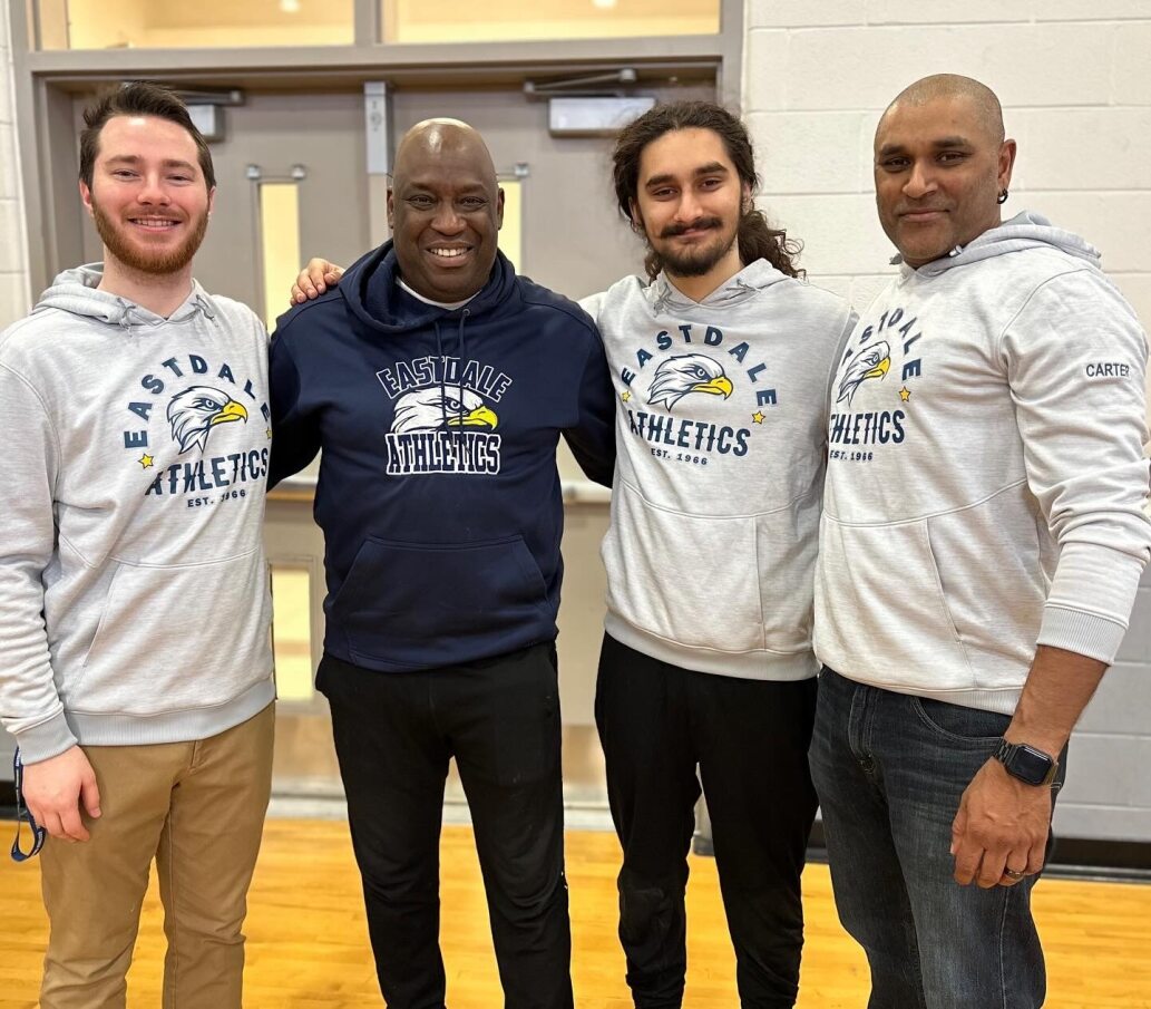 A BIG congratulations to the Eastdale Wrestling Team members who competed at the LOSSA Cadet Championships and Open Exhibition Tournament this week! The Cadets SOARED, with Cameron, Luke, Alexis and Karma bringing home GOLDS! Way to go Eagles! #EastdaleEagles 🤼🥇 <a href="/DDSBSchools/">Durham District School Board (DDSB)</a>