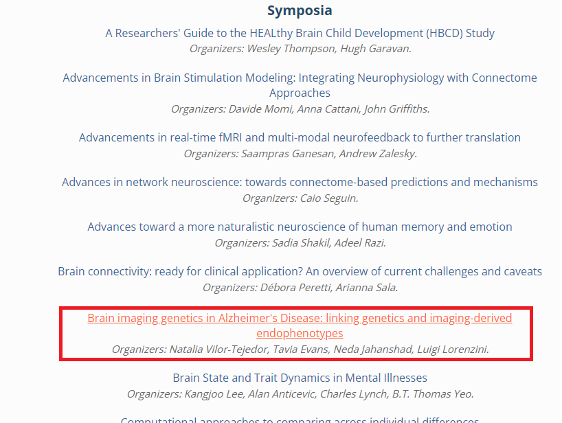 Nat Vilor-Tejedor (@natvilortejedor) on Twitter photo 🤩We couldn't be happier! Our symposium on Brain #Imaging #Genetics in AD has been selected to be presented at the <a href="/OHBM/">OHBM</a>! Thrilled to lead this session and share insights with all participants! See you all in Seoul! <a href="/taviaevans/">Tavia Evans</a> <a href="/njahanshad/">Neda Jahanshad</a> <a href="/LuigiLorenzini1/">Luigi Lorenzini</a> <a href="/JunhaoWen/">Junhao (Hao) Wen</a> <a href="/lishenlc/">Li Shen</a> 🤩We couldn't be happier! Our symposium on Brain #Imaging #Genetics in AD has been selected to be presented at the <a href="/OHBM/">OHBM</a>! Thrilled to lead this session and share insights with all participants! See you all in Seoul! <a href="/taviaevans/">Tavia Evans</a> <a href="/njahanshad/">Neda Jahanshad</a> <a href="/LuigiLorenzini1/">Luigi Lorenzini</a> <a href="/JunhaoWen/">Junhao (Hao) Wen</a> <a href="/lishenlc/">Li Shen</a>