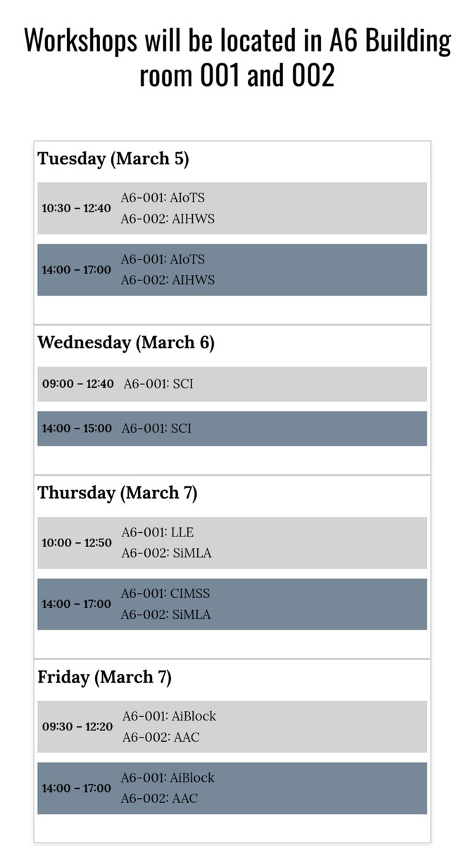 acns_2003's tweet photo. ACNS'24 workshop schedule released.
https://t.co/klKT3b1RH0
#cybersecurity, #acns, #workshop https://t.co/0CsE1PhWve