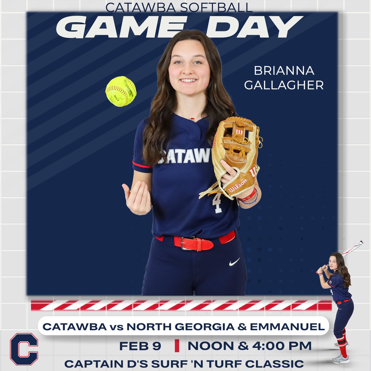 Catawba College Athletics (@catawbaindians) on Twitter photo Gameday for <a href="/CatawbaSoftball/">🥎Catawba Softball🥎</a> !
🆚 North Georgia & Emmanuel
⏰ Noon & 4:00 PM
📊 bit.ly/3SThTSY
🎥 (North Georgia Game only) Gameday for <a href="/CatawbaSoftball/">🥎Catawba Softball🥎</a> !
🆚 North Georgia & Emmanuel
⏰ Noon & 4:00 PM
📊 bit.ly/3SThTSY
🎥 (North Georgia Game only)
