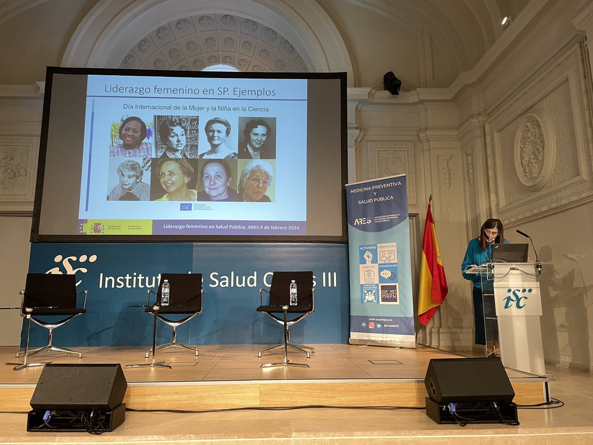 IMIENS_UNED's tweet photo. Hoy éxito de l Jornada de Liderazgo Femenino en Salud Pública

Referentes presentes @paparicio3 
@iaguilarpalacio @DadaCero Zaida Herrador 

Y referencias a niñas prometedoras, Alicia Llacer, Directora #ISCIII, Ministra de Sanidad

@AresMPSP #SGITCMR #ENS #DíaMujerYNiñaEnCiencia https://t.co/LU33tCbsKZ