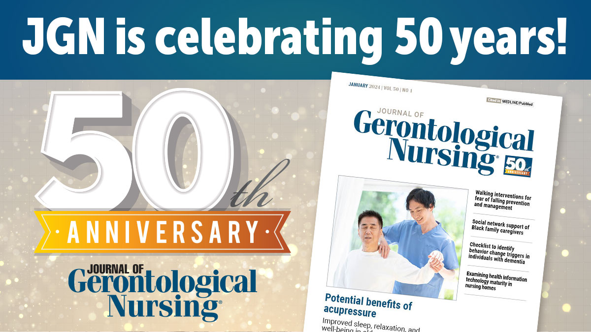 🎉 Join the celebration as JGN turns 50! Get 15% off your new subscription with code JGN50TH. 📚Institutions, reach out to Customer Service for your discount. Don't miss out, offer ends 12/31/24. Learn More: Journals.Healio.com/JGN #JGN50th