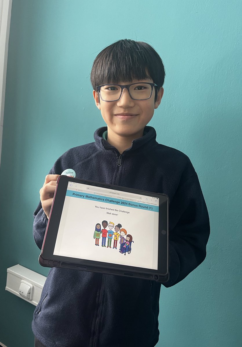 We are so proud to have one of our Vlastina students competing in the Bonus Round of the #PrimaryMathsChallenge. Amazing effort! 🌟 <a href="/Mathematical_A/">The Mathematical Association</a>