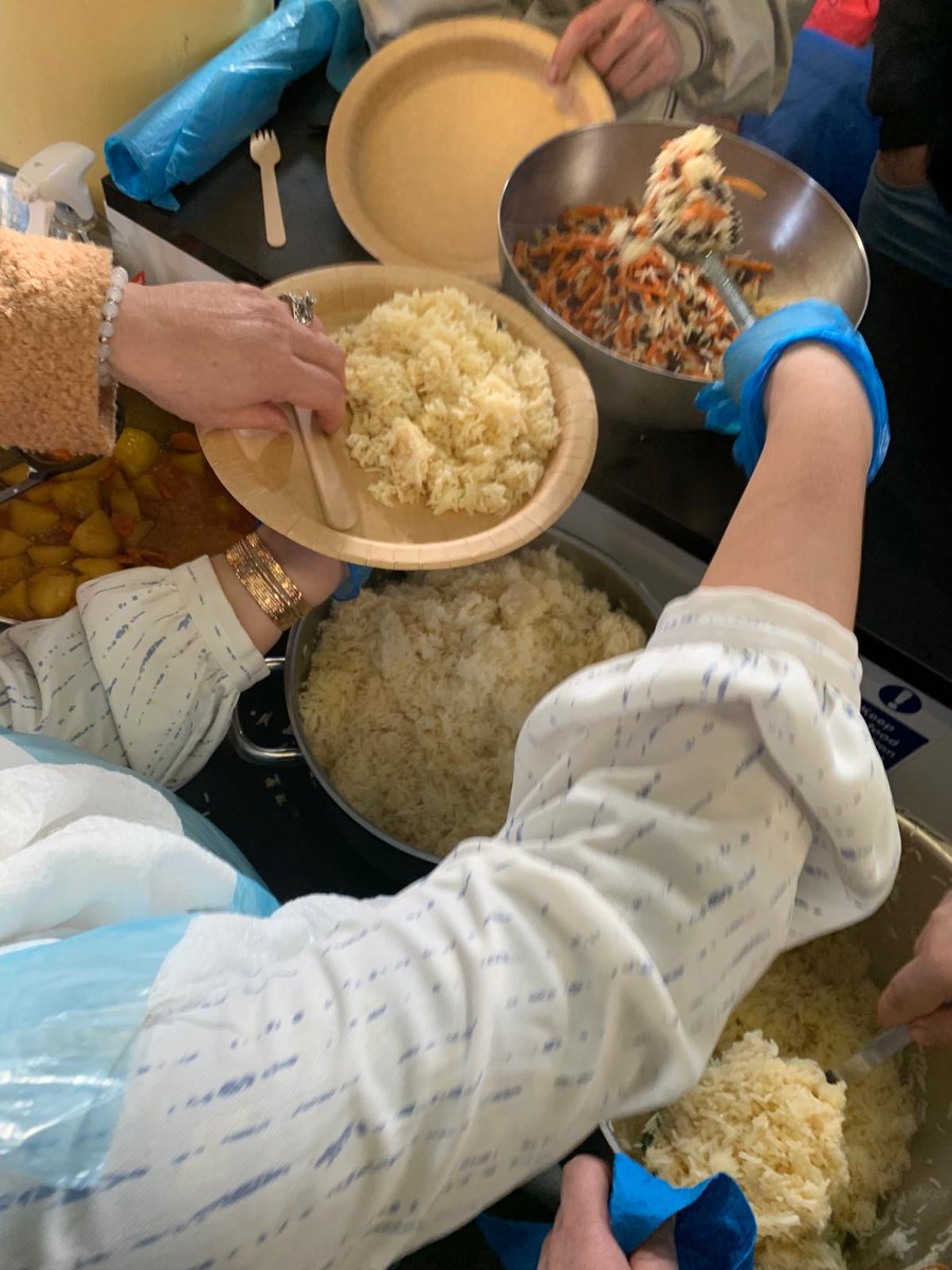 stfcov's tweet image. Last Friday we were treated to a beautiful Afghan rice meal (which was so tasty!) cooked by the amazing students on our Skills for Life course. They are cooking for us again today, we will post pictures of todays food later but for now here is last weeks meal.