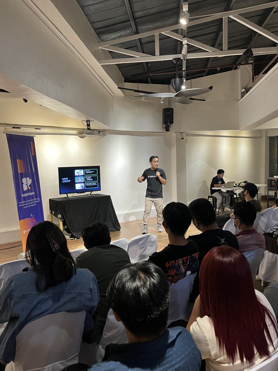 iamraine_'s tweet photo. Full house for @web3Cebu Solana Community Call!!
The community is just as excited for @SuperteamPHL from students, developers, business owners, and even from government. LFG π
@SuperteamDAO
#SuperteamPHL
#SolanaXWeb3Cebu https://t.co/Cw5GN5cfcg