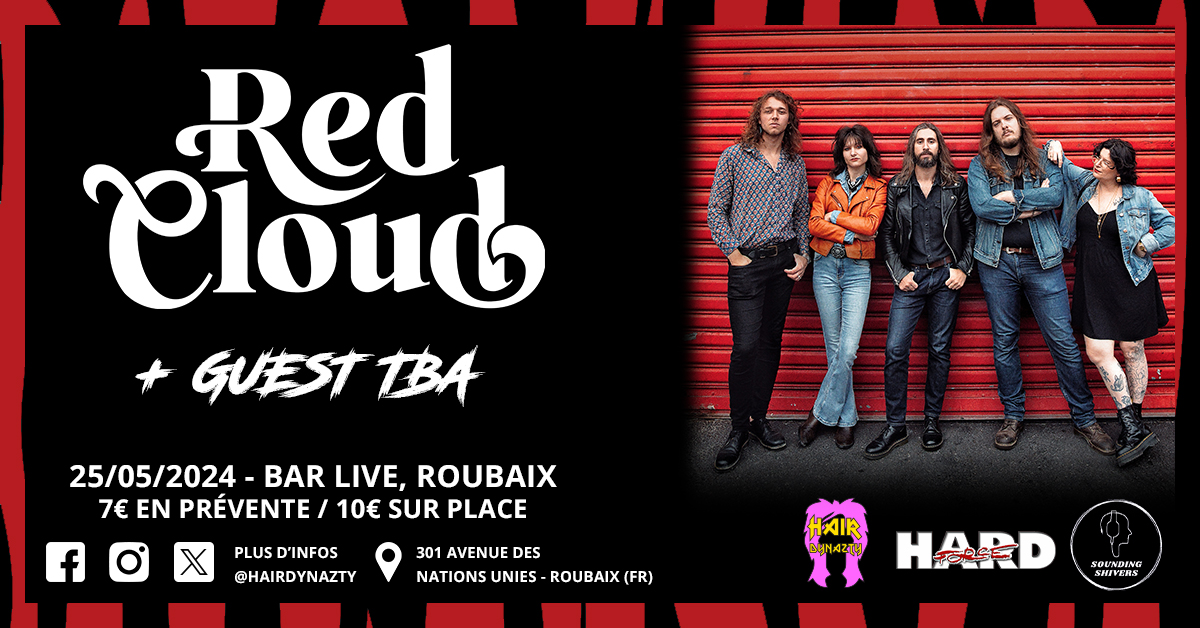 RedCloudTheBand's tweet photo. ⚡️ 🄽🄴🅆 🄳🄰🅃🄴 ⚡️

Notre première date pour 2024 est tombée, ce sera au @BarLive301 à Roubaix, le 25 mai ! 😎

🎟️ Lien prévente : 
https://t.co/m4c3LmhLtJ

🤘🏼
Merci à @HDynazty pour l’orga 🔥 https://t.co/iFxxVV3lde