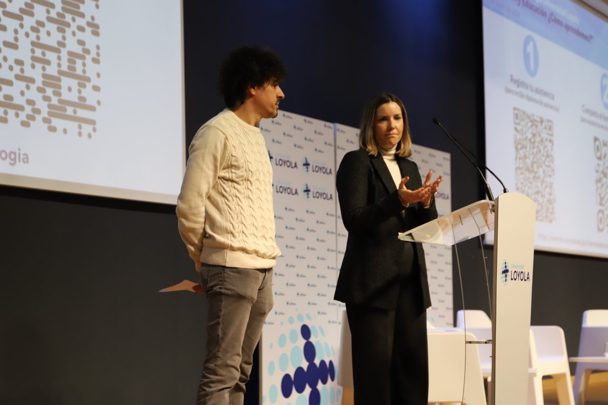 Loyola Investigación (@loyolaresearch) on Twitter photo Comienza la IV Jornada de Psicología en <a href="/LoyolaAnd/">Universidad Loyola</a> dedicada a la búsqueda de respuestas en la ciencia a los procesos cognitivos que están implicados en la #educación
Inauguran la decana y videcano Milagrosa Sánchez y Luis Morales Comienza la IV Jornada de Psicología en <a href="/LoyolaAnd/">Universidad Loyola</a> dedicada a la búsqueda de respuestas en la ciencia a los procesos cognitivos que están implicados en la #educación
Inauguran la decana y videcano Milagrosa Sánchez y Luis Morales