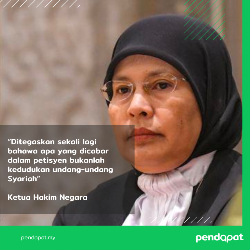pendapatmy's tweet photo. Ketua Hakim Negara menegaskan bahawa keputusan terhadap petisyen yang telah dibuat membicarakan tentang bidang kuasa dan bukan kedudukan mahkamah syariah.
Ikuti kupasan kami di https://t.co/Fjy3WsjvQv
#pendapatanda
#pendapatMalaysia🇲🇾