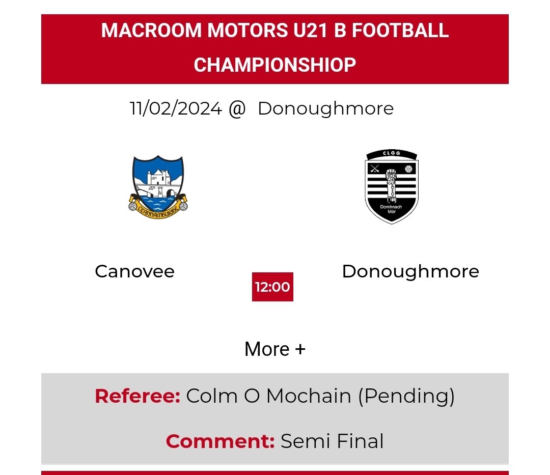 Donoughmore GAA tweet media