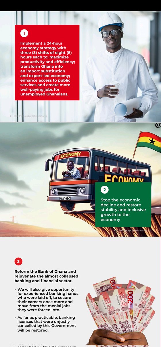 samgeorgegh's tweet photo. Now let's do a thread of all the policies so far outlined by @JDMahama on his campaign tours. I am ready and open to explain further or debate anyone on any of the 60 clear policies so far outlined from various sectors.

Let's go! 🦁🇬🇭💪🏾

##BuildingTheGhanaWeWant 

....1/3 https://t.co/0G8zCeFCrx
