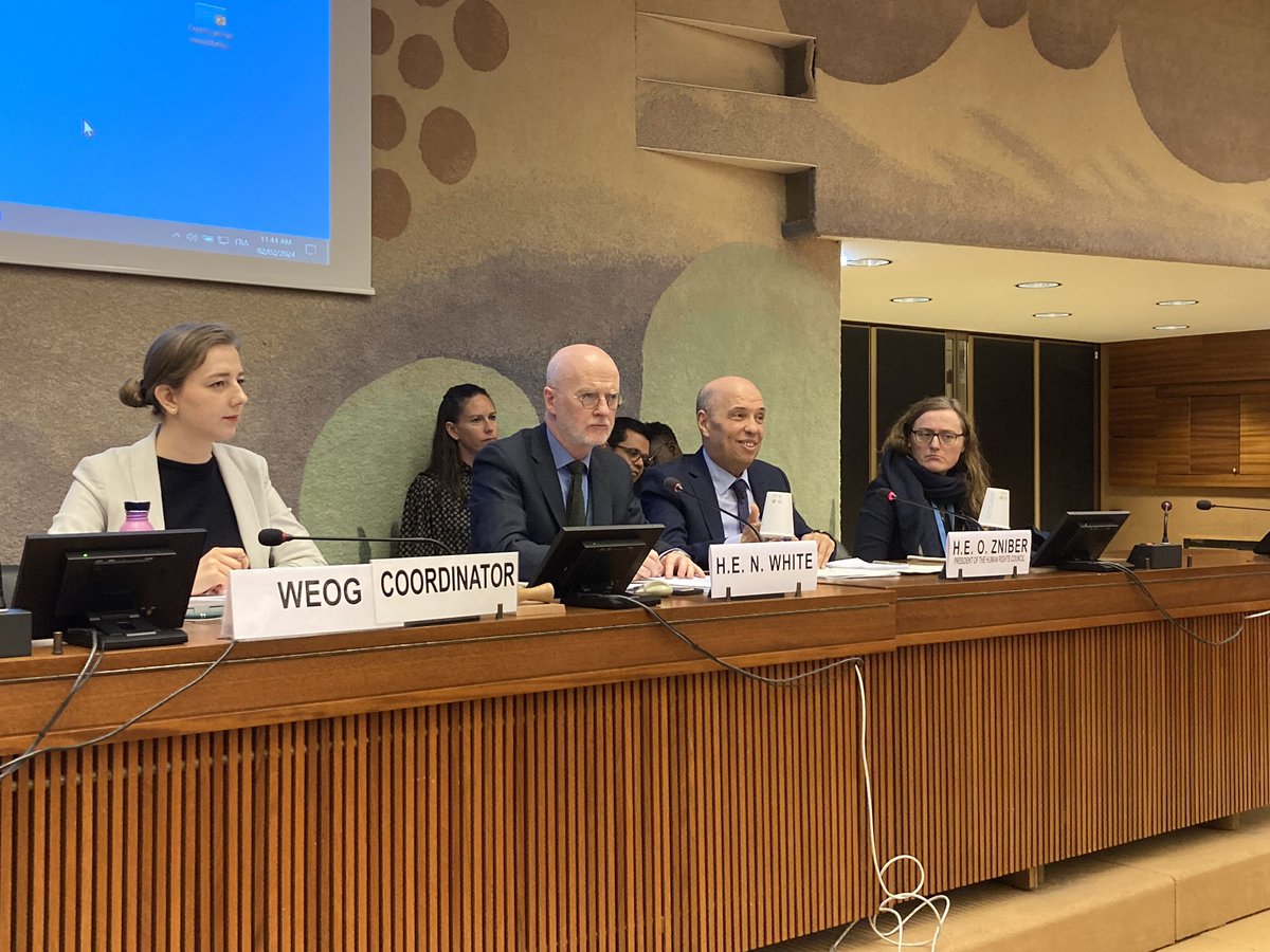 IrelandUNGeneva's tweet photo. 🇮🇪 is pleased to be 2024 #WEOG Coordinator on #HumanRights
@IEAmbUNGeneva started the year hosting meetings with:
🔹H.E. Omar ZNIBER, #HRC President
🔹@volker_turk
🔹@UN_Valovaya
These discussions are 🔑 to WEOG’s human rights work.
We look forward to contd. good cooperation! https://t.co/z5Er0HwGl0