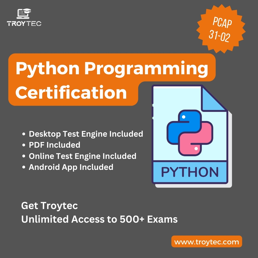 TroytecExam's tweet image. "Are you prepared to unlock your Python potential? 🚀
Follow @Troytecexam
Visit : bitly.ws/3cMEJ
#capexam #PythonMastery #pythonexam #PCAP #pcapexam"