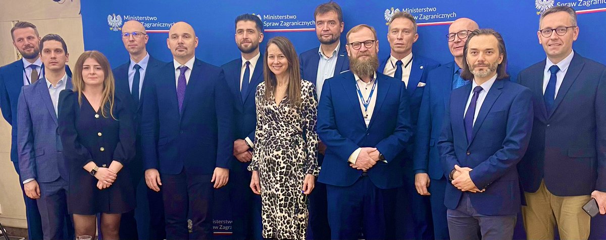 CISAJen's tweet photo. 🇺🇸🇵🇱Great day in Warsaw w/@ncfick discussing cyber collaboration, with @KGawkowski, Amb Tadeusz Chomicki &amp; colleagues from Poland’s Cyber Incident Response Teams. Following time in Kyiv, an important opportunity to reinforce strong support to our partners on NATO’s eastern flank. https://t.co/WGj7ppPUVv