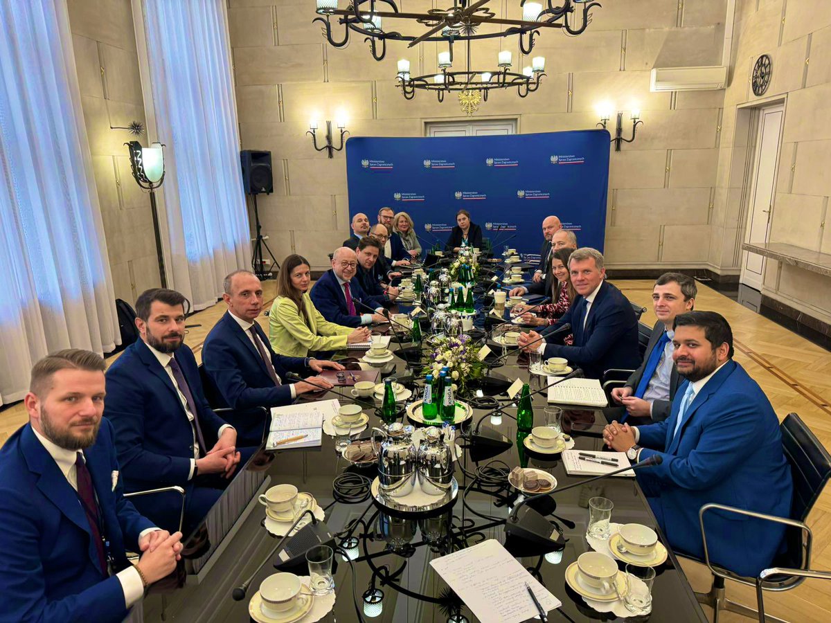 CISAJen's tweet photo. 🇺🇸🇵🇱Great day in Warsaw w/@ncfick discussing cyber collaboration, with @KGawkowski, Amb Tadeusz Chomicki &amp; colleagues from Poland’s Cyber Incident Response Teams. Following time in Kyiv, an important opportunity to reinforce strong support to our partners on NATO’s eastern flank. https://t.co/WGj7ppPUVv