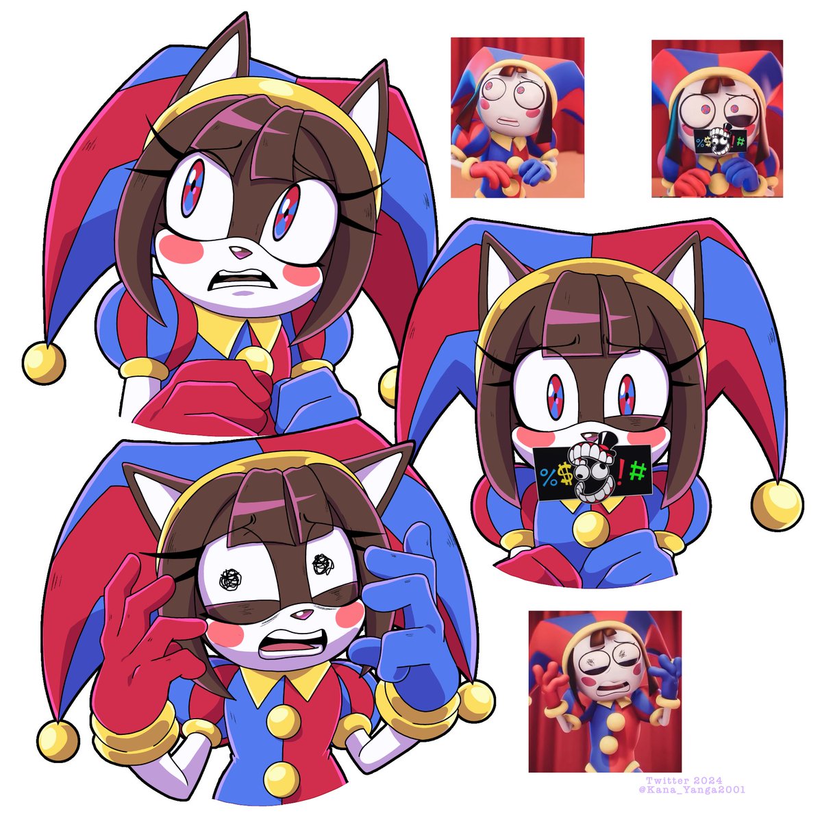 Pomni the hedgehog #sonicstyle ️ https://t.co/uP7TNAEmuj https://t.co ...