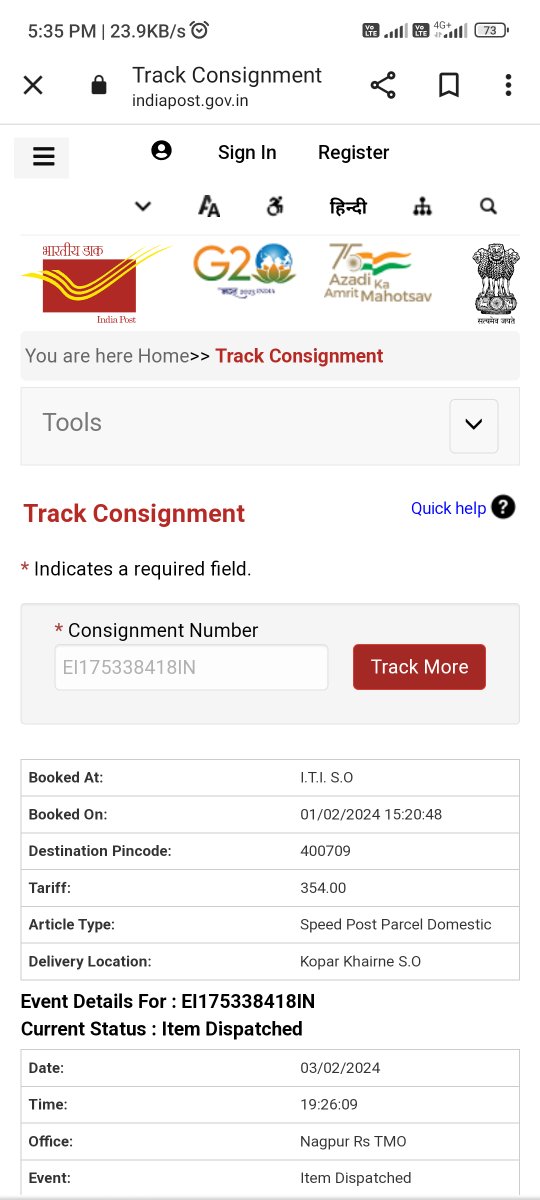 Sharaddubey2002's tweet photo. @IndiaPostOffice mera ye article abhi tak delivered nahi hua hai or na hi update hua h koi site me please update provide kijiye 
Tracking id :- EI175338418IN https://t.co/ccHB98bg7f