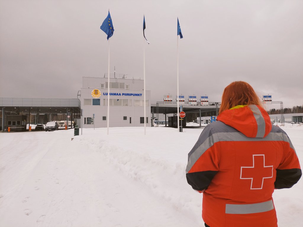 S_E_Michaud's tweet photo. I am impressed by the work of the Red Cross Societies of Estonia, Latvia and @RedCrossLT in offering vital services to refugees and vulnerable populations while working tirelessly with their governments to build capacities for future crisis. @ifrc is proud to be their partner. https://t.co/qg9qAj16S4