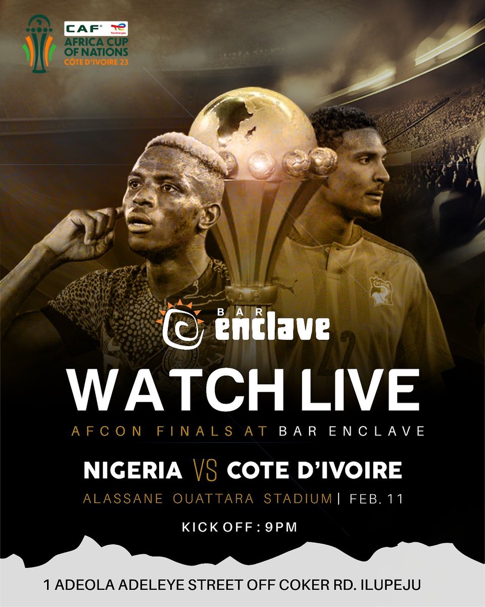 BarEnclave's tweet image. Soar Super Eagles 🦅 🇳🇬