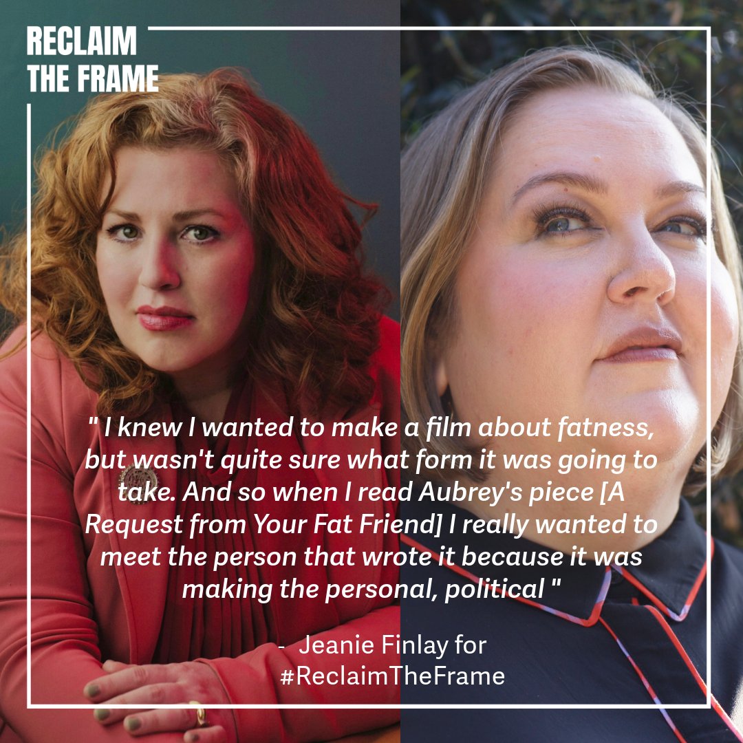 ReclaimTheFrame's tweet photo. Happy YOUR FAT FRIEND release day!

We're thrilled to have sat down with Director @JeanieFinlay &amp; star @yrfatfriend while on their UK tour to discuss the film's powerful ideas around fatness, families &amp; shame

 Read more 👉 https://t.co/crUx3UHP95  
In UK cinemas from TODAY 📽️ https://t.co/AA0JWizdIT