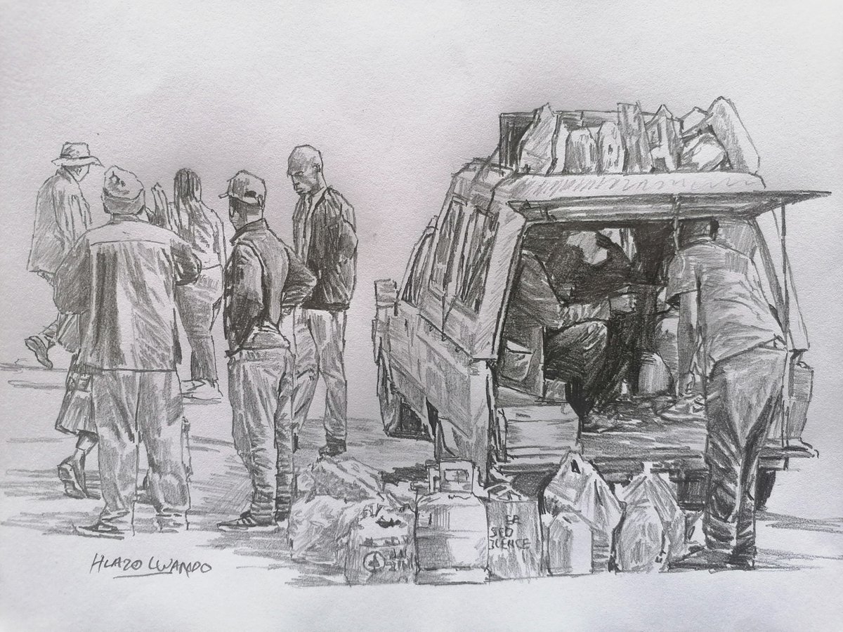Hlazo15's tweet photo. Hi my name is Hlazo
I do miniature drawings and this my latest series titled "Masigoduke". pencil on paper 🖼️

#OUTNOW #Spar #NSFAS #KanyeWest #artist #art #Artis https://t.co/gOHRqVAF2r