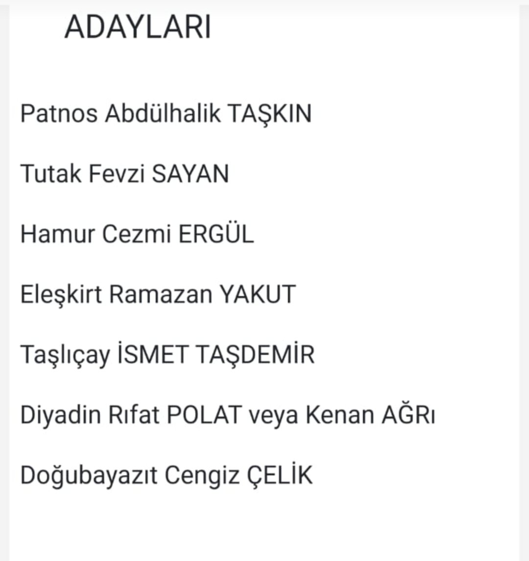 Haydi Bismillah. <a href="/RTErdogan/">Recep Tayyip Erdoğan</a> <a href="/erkankandemir/">Erkan Kandemir</a> <a href="/metinbulut23/">Metin BULUT</a> <a href="/Orhangungor04/">Orhan GÜNGÖR</a> <a href="/agriskm04/">Ak Kadrolar</a> <a href="/SavciSayan/">Savcı Sayan 🇹🇷</a>