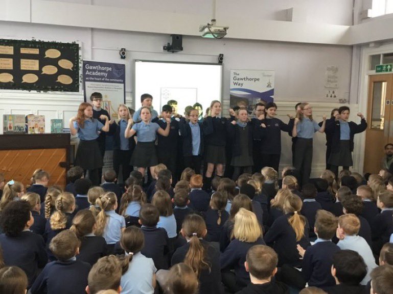 What a joyous morning together as a school as we all learnt our own song to perform linked to ‘my voice matters’ our #ChildrensMentalHealthWeek theme. We finished discussing @BottledBook and how we have to look after our bottles and stop them spilling over.
