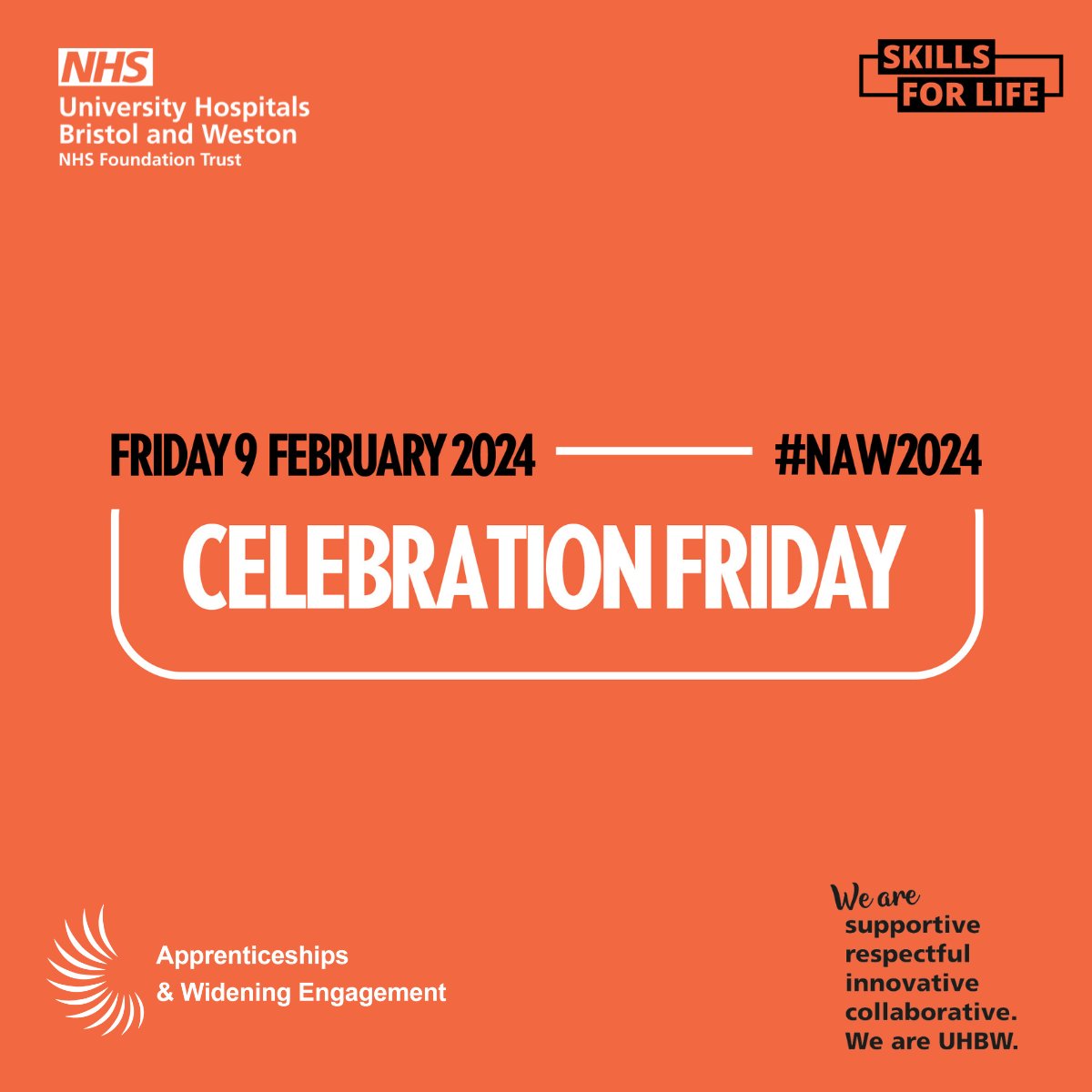 Celebrating UHBW's apprentices 🎉🥳 We want to congratulate all our apprentices who have completed their apprenticeship! We'd also like to applaud those still doing their course, we thank you for choosing to be apart of the UHBW's future 💙 #NAW2024 #TeamUHBW