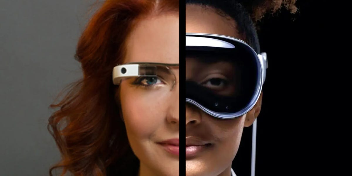 How was Google glass shunned from society but the Apple vision pro is okay? Like the Google glass was more subtle 😭