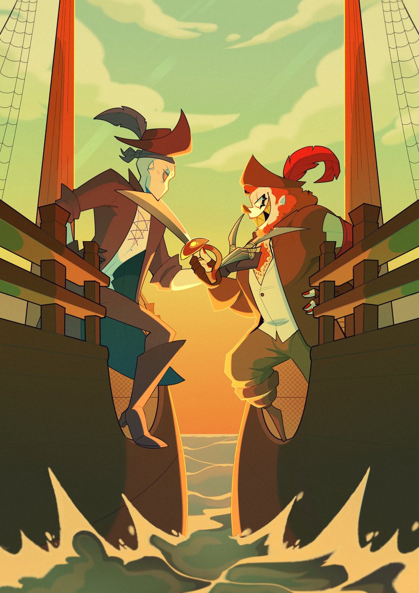 My piece for the <a href="/IDVpiratezine/">The Singing Sea: An IDV Pirate Zine</a> !! It was a honor to work along so many skilled artists 🥺🫶

#identityv 
#identityVイラスト 
#smileyjack 
#リパジョカ