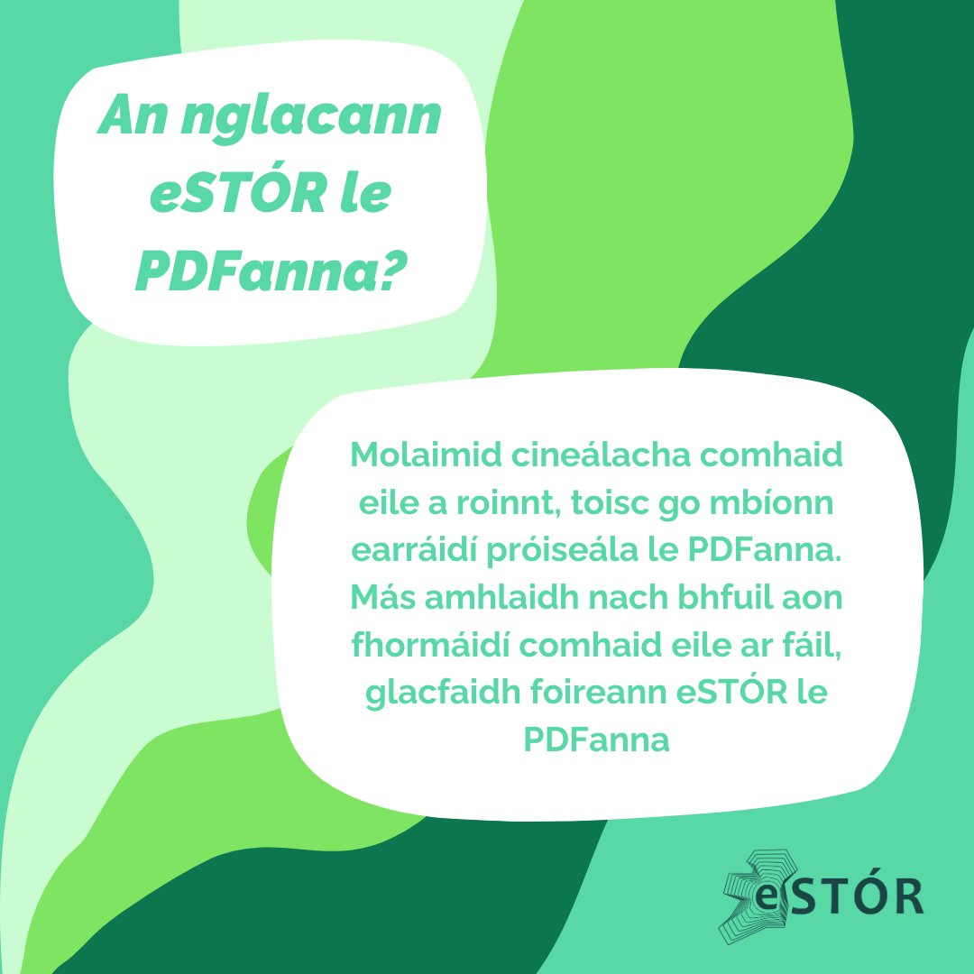 eStor_Eireann's tweet image. An nglacann muid le PDFanna?

Do we accept PDFs?

#adaptcentre #languagetech #gaeilge #LDS