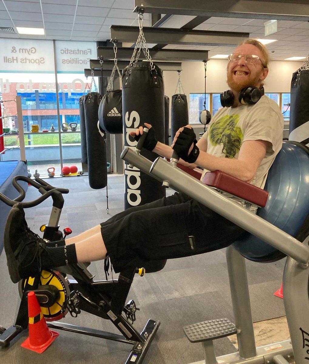 HeadwayBS's tweet photo. Leighton House clients working hard here at the gym. Keep up the good work!
#gymgoals #workoutroutine #gymforall #braininjury https://t.co/KuQQXD9Euv