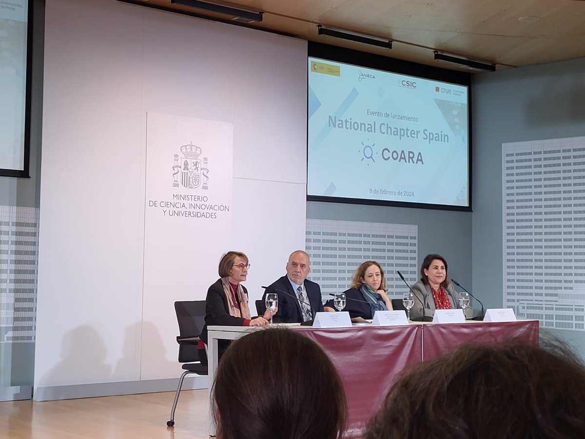 GVAavap's tweet photo. Desde #AVAP estamos asistiendo a la presentación del #NationalChapterSpain de @CoARAssessment junto al resto de agencias y representantes educativos. El objetivo del National Chapter Spain es dar apoyo al proceso de reforma de la evaluación de la investigación en España. #AVAP https://t.co/uy9st68Uo0