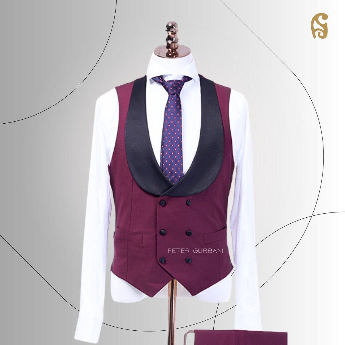 petergurbani's tweet photo. ✨Bespoke 3Pc Suit
-Single Breasted 1 Buttons
-Satin Peak Lapel
-Full Sleeve with 4 Buttons
-Upper Breast Pocket
-Lower Besom Pocket
-Vest style Double Breasted 6 buttons with 3 fasten 

 #Mensoutfit #mensuit #menswear #mensfashion #menstyle #readytowear #nigeria #Abuja #lagos https://t.co/Q3IX7RcH8o