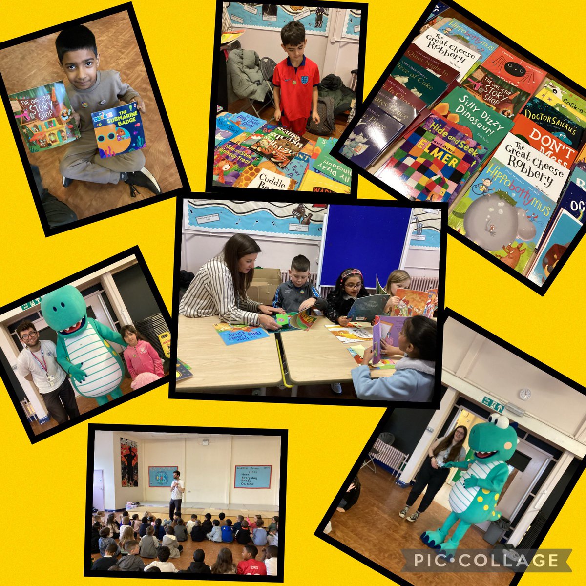 Thank you to Kyle from @Literacy_Trust and Debbie and Sam @TheWorksStores for coming in and giving our children the joy of reading #readingforpleasure @OpenUni_RfP