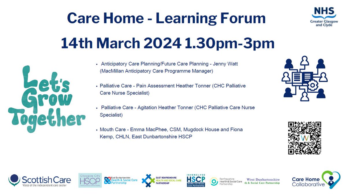 NHSGGC - Care Home Collaborative (@nhsggcchc) on Twitter photo Did you know?
Nurses from across <a href="/NHSGGC/">NHS Greater Glasgow and Clyde</a> have come together to set up a new Learning Forum to share knowledge, expertise and peer support. Find out more and register on the website Learning Opportunities! #carehomes
nhsggc.scot/your-health/ca… Did you know?
Nurses from across <a href="/NHSGGC/">NHS Greater Glasgow and Clyde</a> have come together to set up a new Learning Forum to share knowledge, expertise and peer support. Find out more and register on the website Learning Opportunities! #carehomes
nhsggc.scot/your-health/ca…