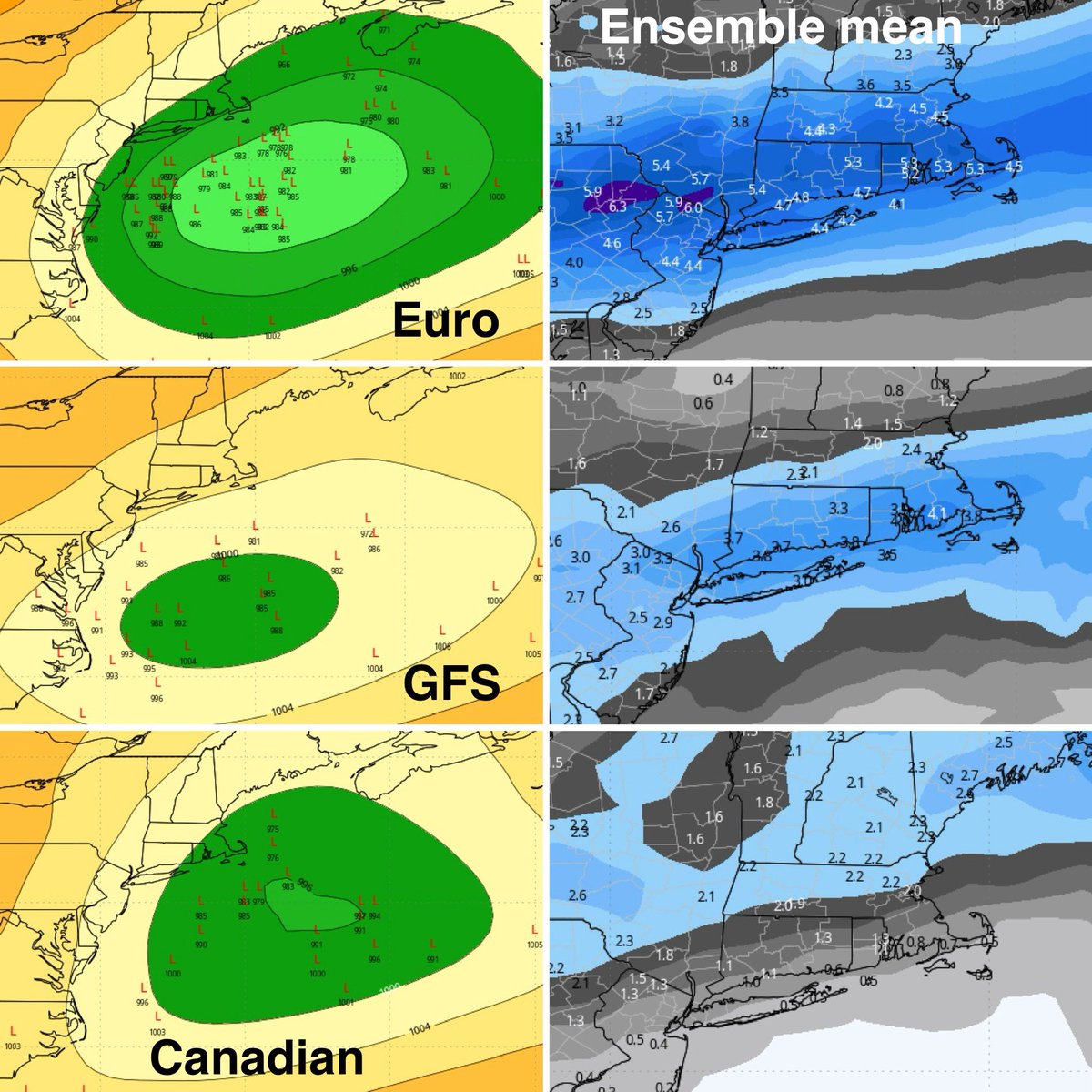 Here are the ensembles. That’s the 00z GFS. 

I am keeping an eye on the trends.  The timing is Monday night through Tuesday morning.  If scenario 2 plays out, things should improve Tuesday afternoon…but if the storm slows there could be lingering impacts into the afternoon. For