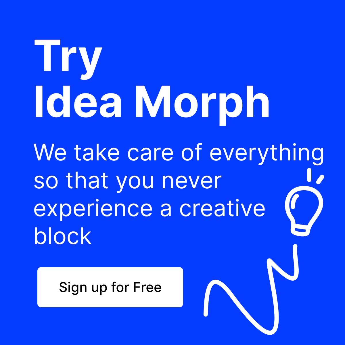trymorph's tweet photo. Oh, the dreaded creative block. 🤯
First off, creative blocks are as normal as forgetting where you put your keys.
So, take a breather. Step back. Your brain's not on strike; it's just asking for a different approach.
#Ideation #Saas #IdeaMorph #CreativeSolutions #AsyncBrainstorm https://t.co/14mnF6JQEp