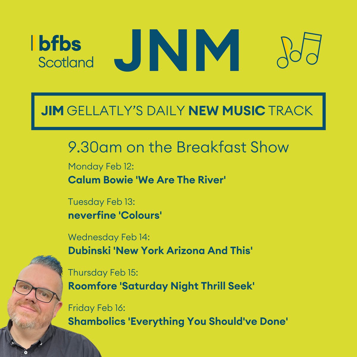 Every weekday we have new music from Scotland on the Breakfast Show! 🏴󠁧󠁢󠁳󠁣󠁴󠁿 Check out Jim's latest picks! 📻 radio.bfbs.com/stations/bfbs-…