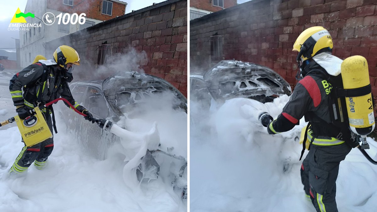 Emergencia1006's tweet photo. 👨‍🚒Bomberos del parque de #Almadén han extinguido esta mañana el incendio de un vehículo en la localidad de #Agudo https://t.co/YEkpFOvEGY