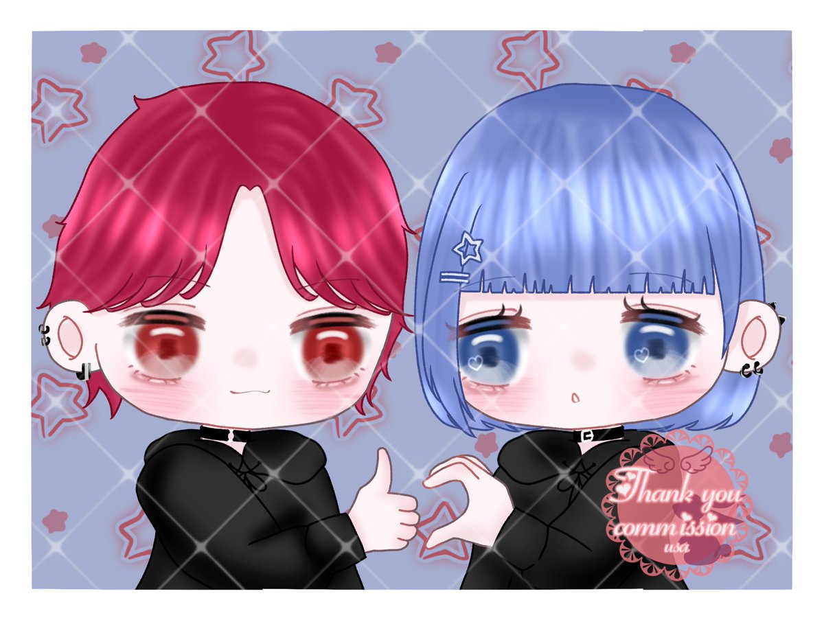 Illust_c3's tweet photo. ペアハート量産ありがとうございました(⸝⸝ᐡ.  ̫ .ᐡ⸝⸝)💓
2枚目リピーター様のおまけイラストです🙏🏻🐾

 #量産依頼  #アイコン依頼  #夢絵依頼  #有償依頼 https://t.co/XkTr0OSGnx
