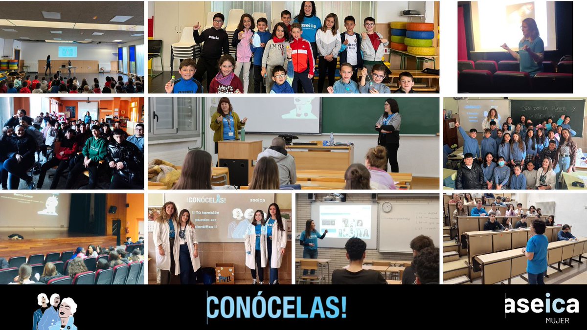 ▶️Hoy tenemos➕charlas programadas, pero ya podemos confirmar el Éxito de participación en la 4ªedición de #CONÓCELAS🕵️‍♀️

➕100 centros educativos en 2024
✅Casi 5500 alumn@s (32500 en cuatro ediciones)
✅En total, 340 investigadoras de ASEICA ¡GRACIAS!👏

efesalud.com/investigadoras…
