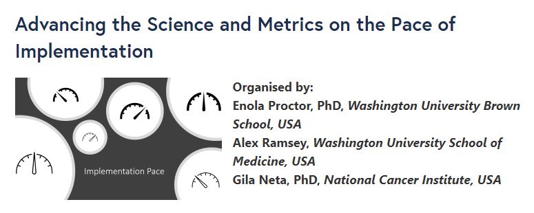 We have a new collection open for submissions, Advancing the Science and Metrics on the Pace of Implementation, organised by @EkpProctor, Alex Ramsay and Gila Neta: biomedcentral.com/collections/pa… Submit to Implementation Science or Implementation Science Communications