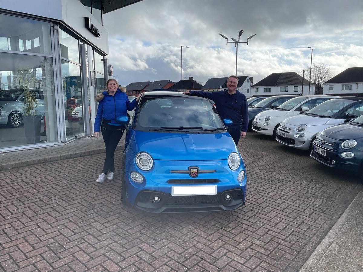 New Car Fridays!! Dave and Kate go 131!! This Gorgeous Abarth 131 Rally Was Handed Over Today By Sam At Our Slough Dealership. Thankyou For Your Continued Loyalty. #NewCar #Abarth