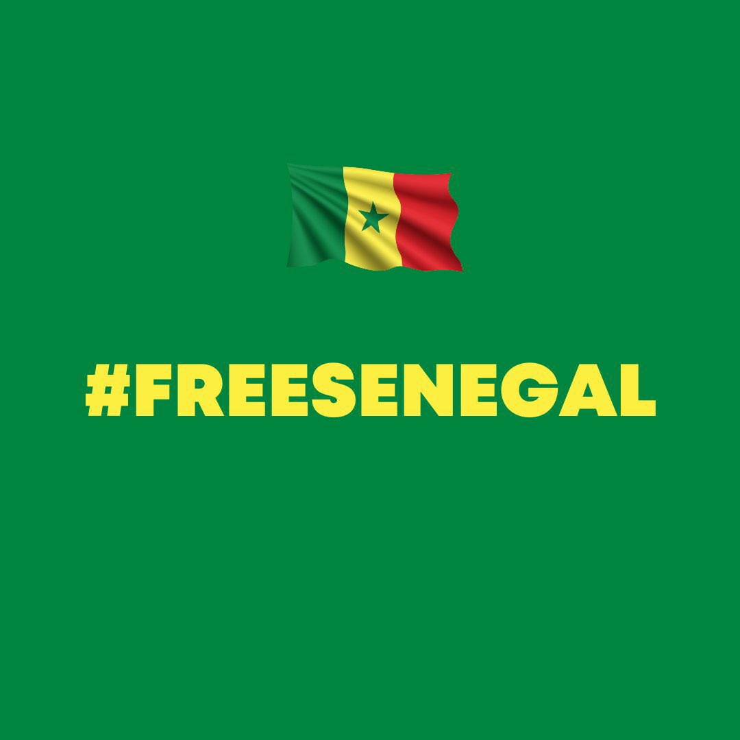 🇸🇳✊🏾Courage&Resistance  

#RespectDemocracy 
#FreeSenegal ❤️‍🩹✊🏾
#NonAuReport